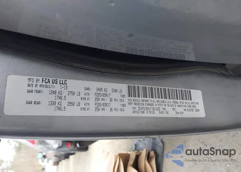 2015 Dodge Journey Se z USA, uszkodzony, nr VIN 3C4PDCAB1FT621022